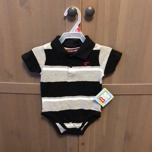 Wrangler collared onesie